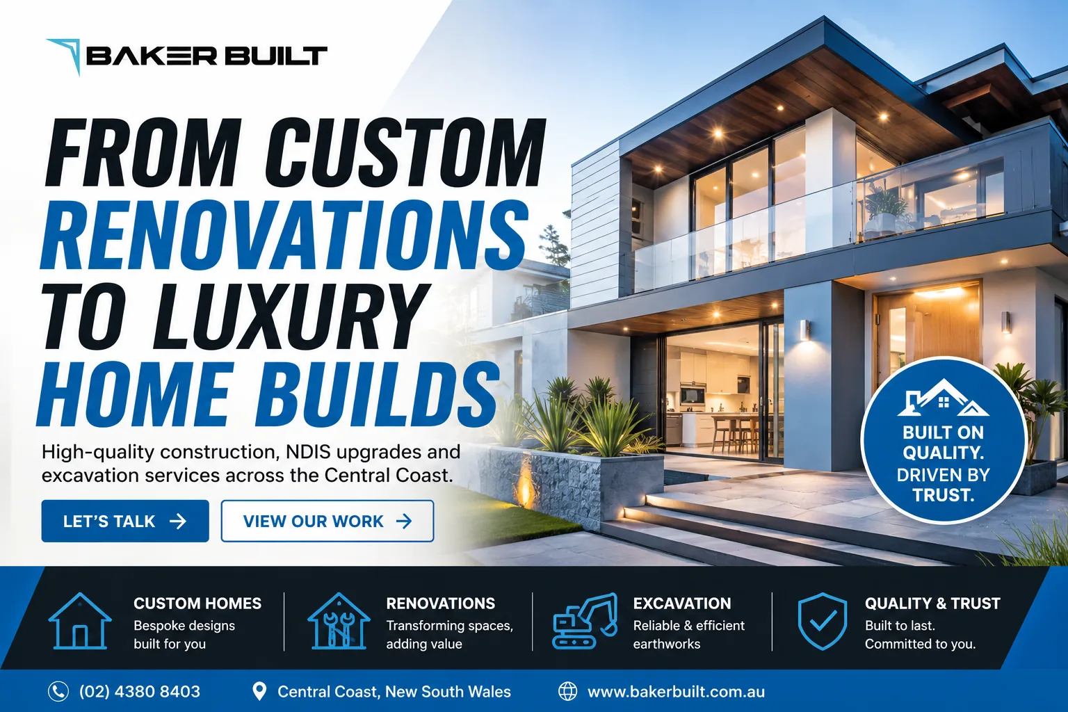 Baker Built - Construction website