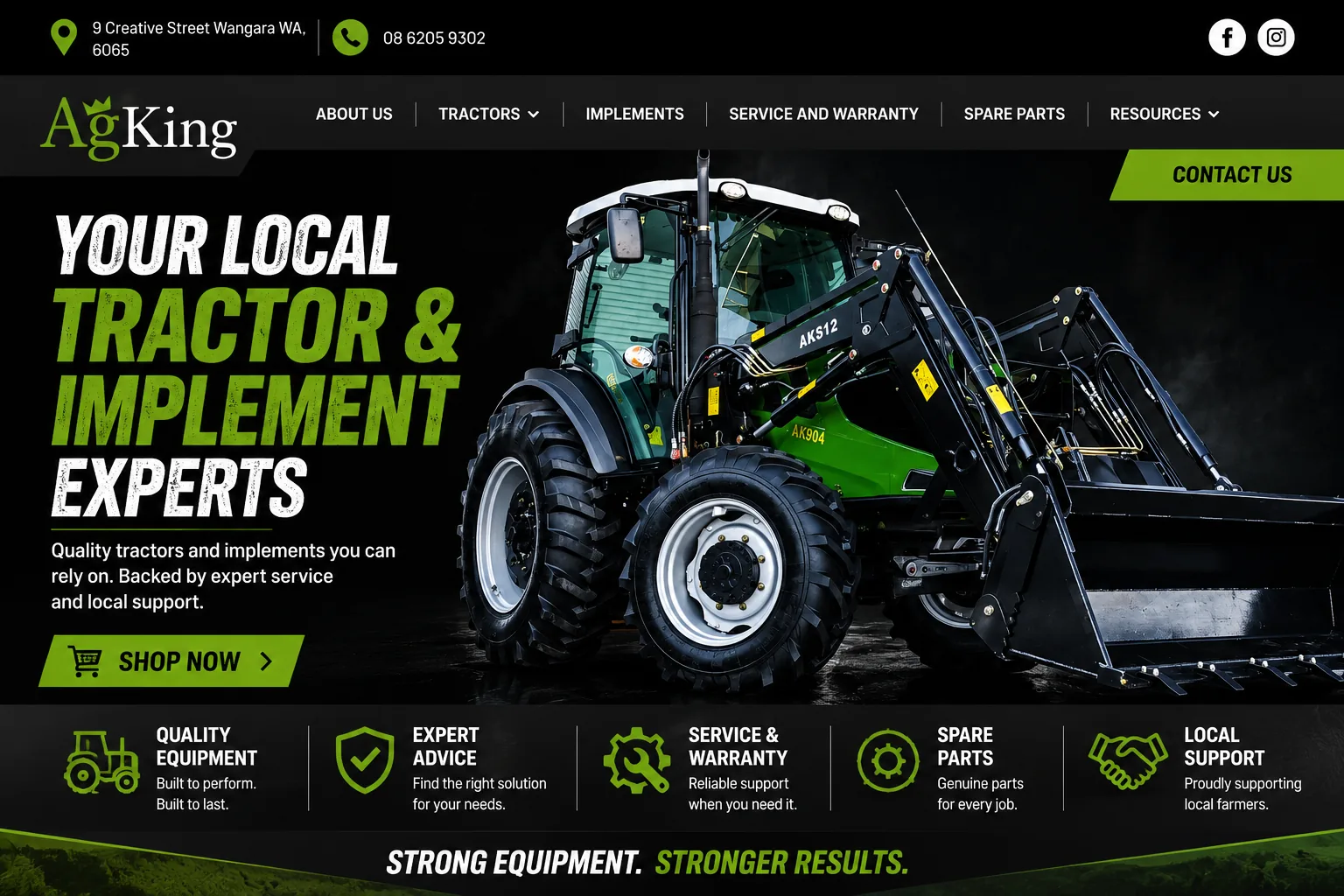 AgKing - Tractor and parts website