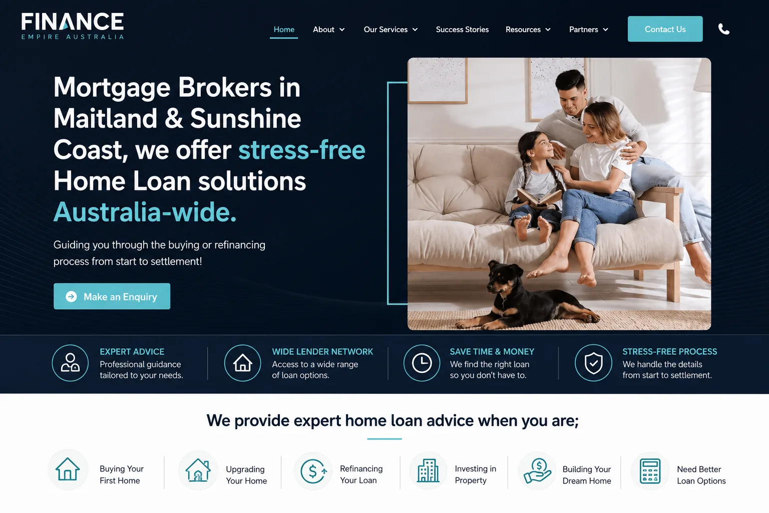 Finance Empire Australia - Mortgage broker website