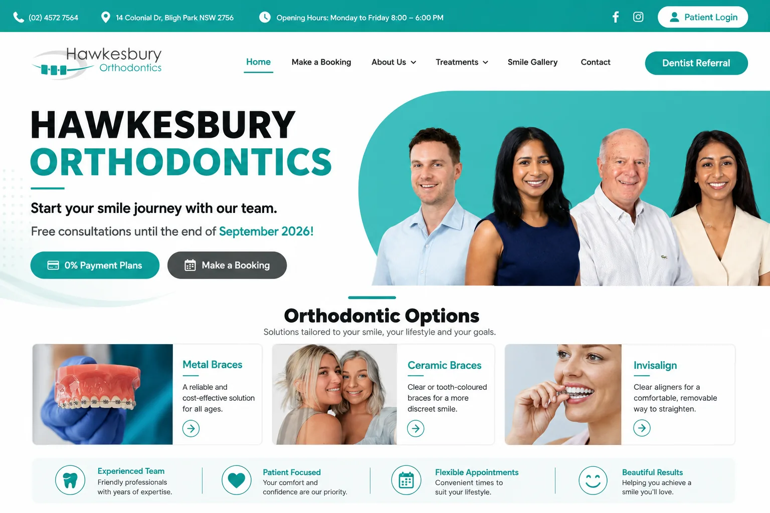 Hawkesbury Orthodontics - Orthodontics website