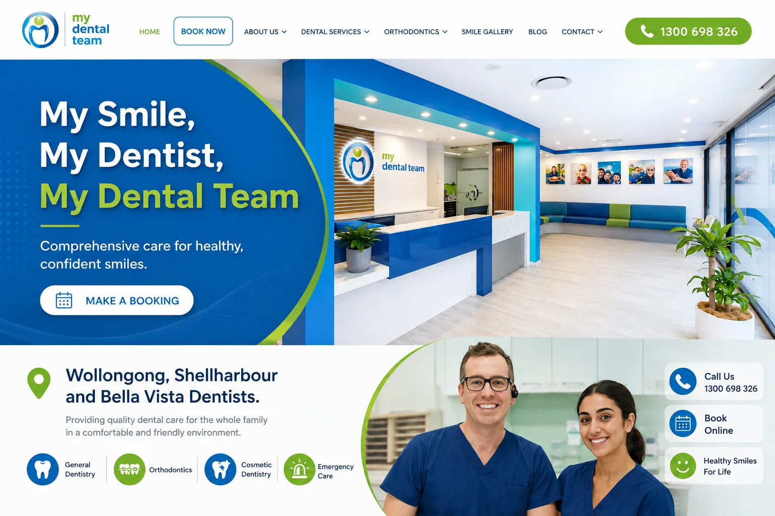 My Dental Team - Multi location website
