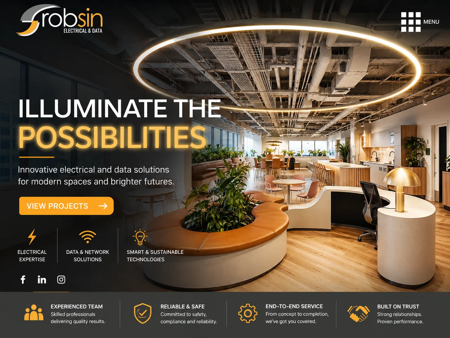Robsin Electrical & Data - Trade website