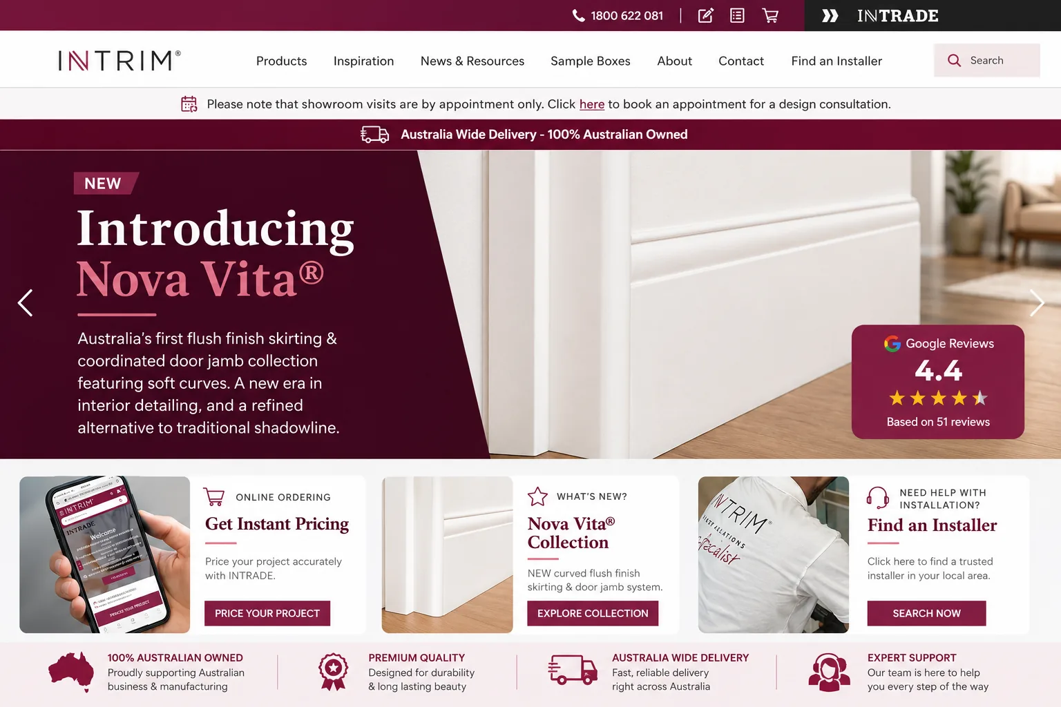 Intrim - Product website