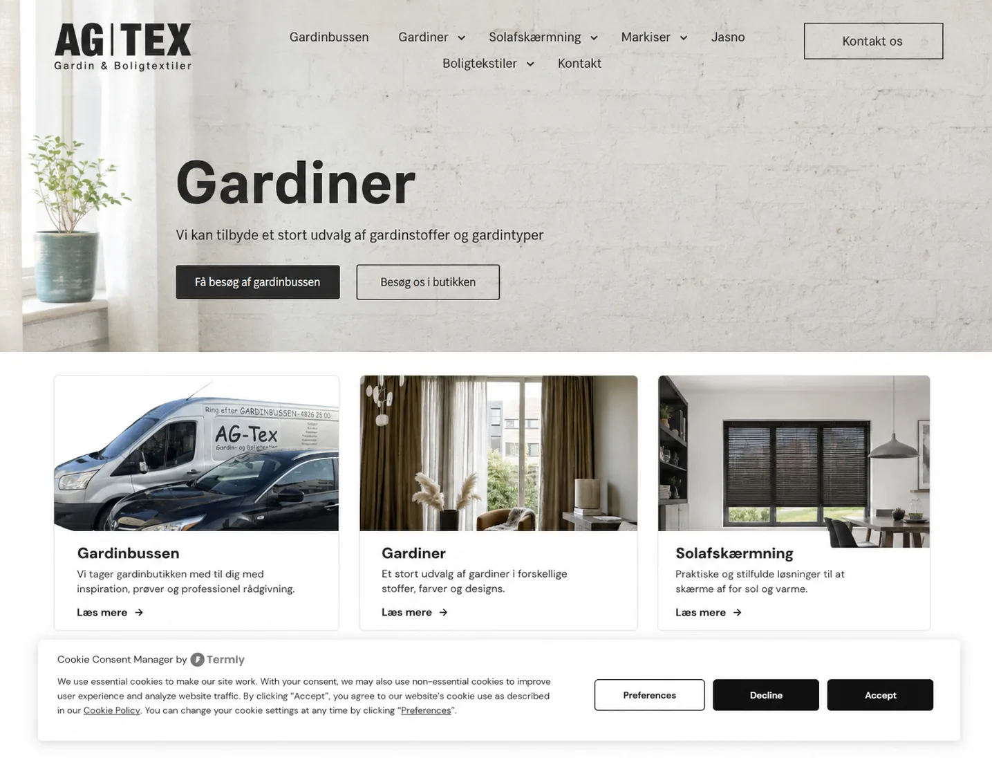 AG-Tex - Danish retail website